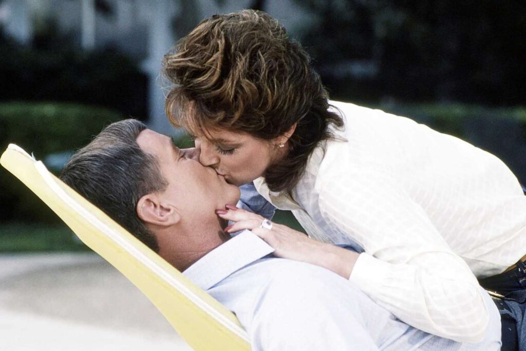Linda Gray Reveals Larry Hagman’s Peanut Butter Prank During Kissing Scenes