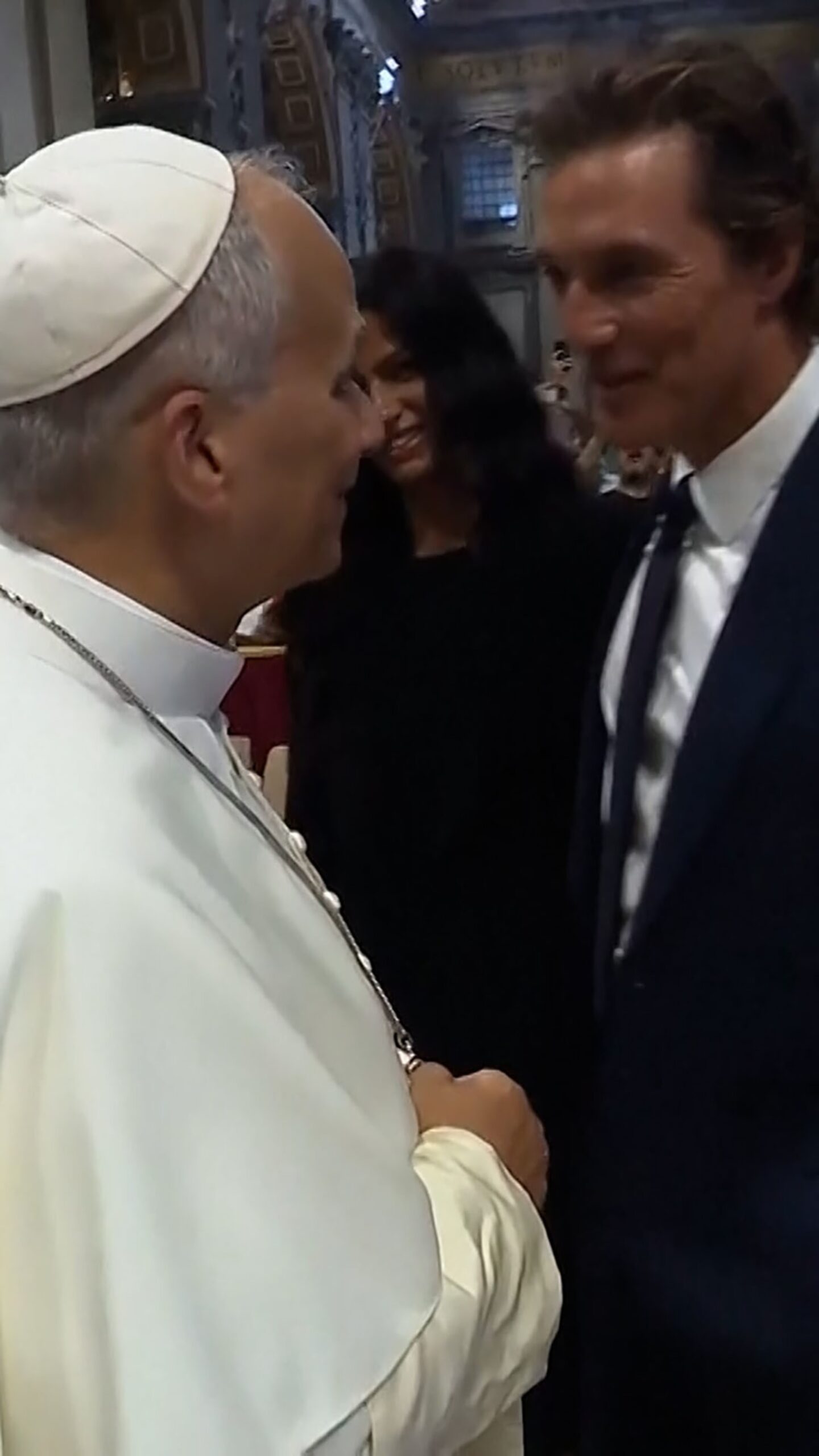 Matthew McConaughey – Pope Leo Meeting